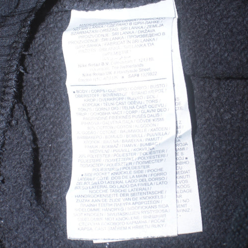 Nike Men's Black XL Jogger Sweatpants Cotton Blend Fleece Trousers