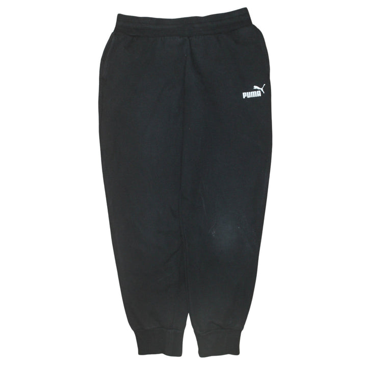 Puma Men's Black Small Regular Fit Jogger Fleece Sweatpants