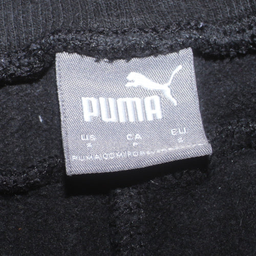 Puma Men's Black Small Regular Fit Jogger Fleece Sweatpants
