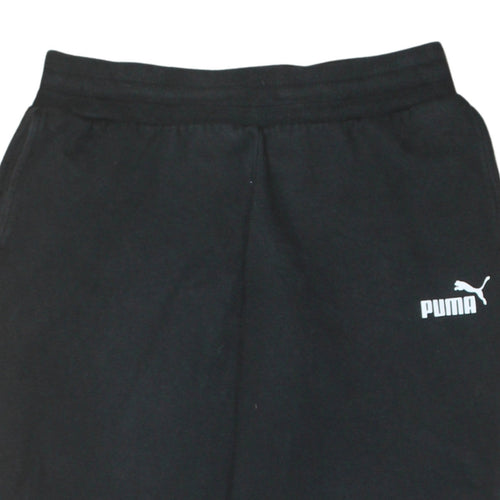 Puma Men's Black Small Regular Fit Jogger Fleece Sweatpants