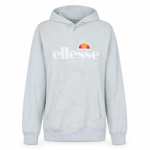 Ellesse Women Blue Pullover Hoodie Size 14 Cotton Blend Sport Logo
