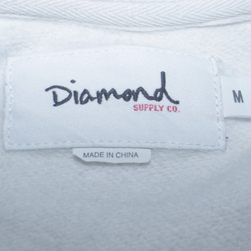 Diamond Supply Co. Men's White Navy Red Colour Block Sweatshirt M