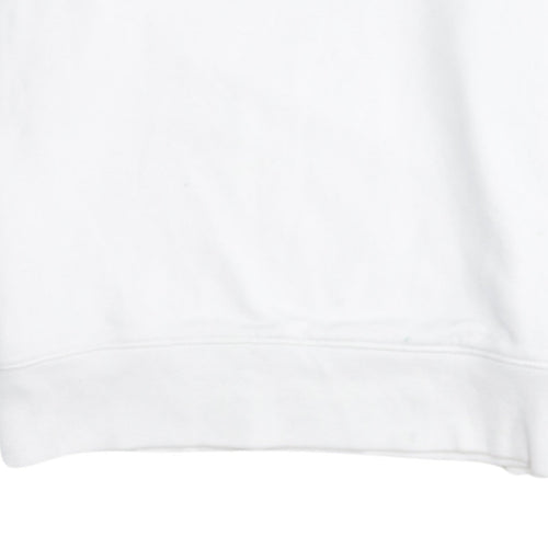 Tommy Hilfiger Women's White XS Pullover Sweatshirt Logo Crew Neck