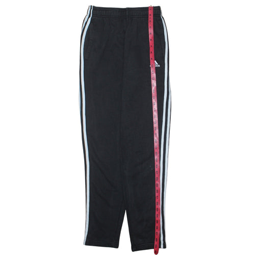 Adidas Men’s Black Track Pants S Regular Fit Athletic Trousers