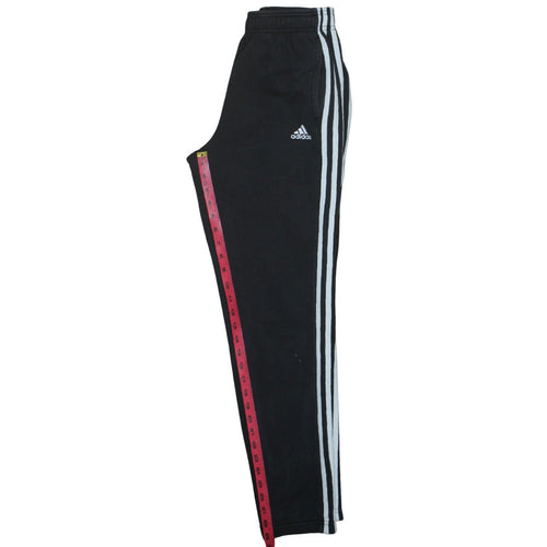 Adidas Men’s Black Track Pants S Regular Fit Athletic Trousers