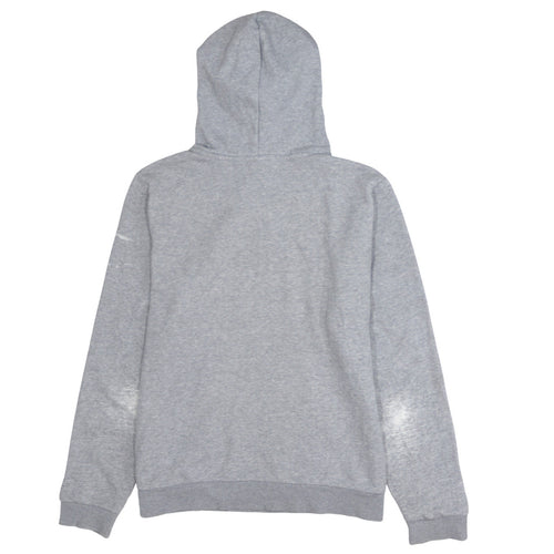 Puma Women Grey Hoodie XL Relaxed Fit Cotton Blend Pullover