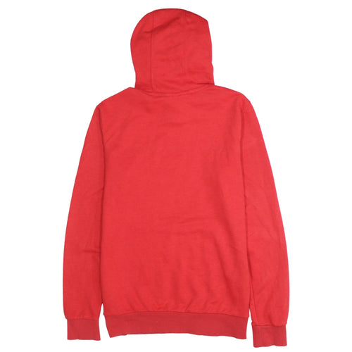 Adidas Boys Red Pullover Hoodie 13-14 Years Cotton Blend Logo Sweatshirt
