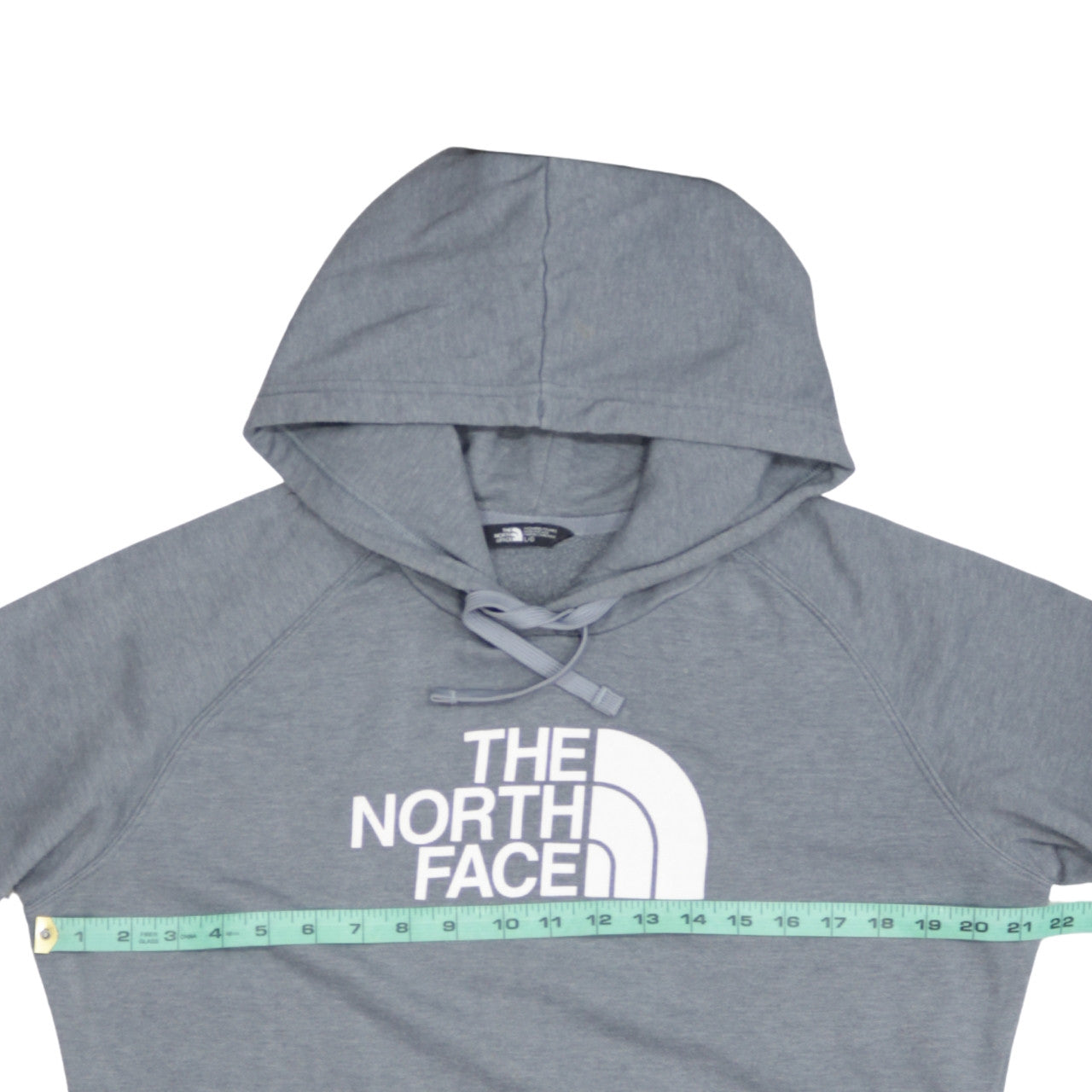 The North Face Women Grey Pullover Hoodie L Cotton Blend