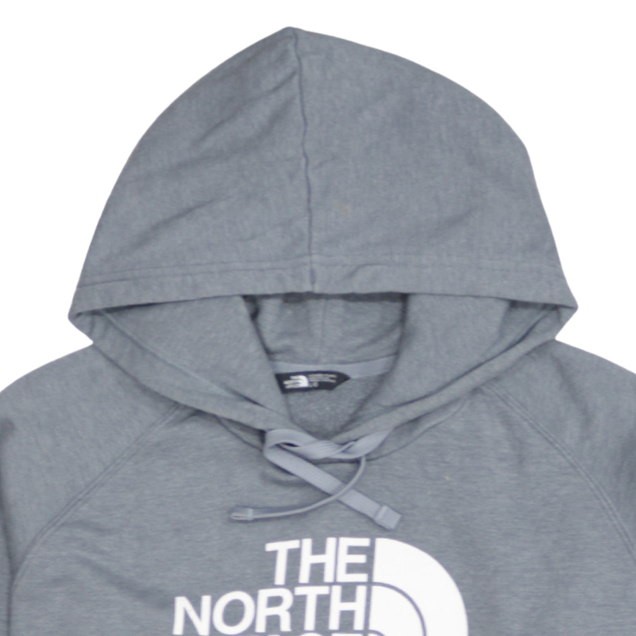 The North Face Women Grey Pullover Hoodie L Cotton Blend