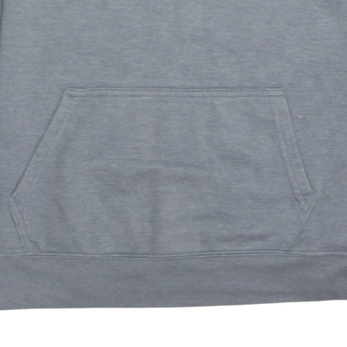 The North Face Women Grey Pullover Hoodie L Cotton Blend