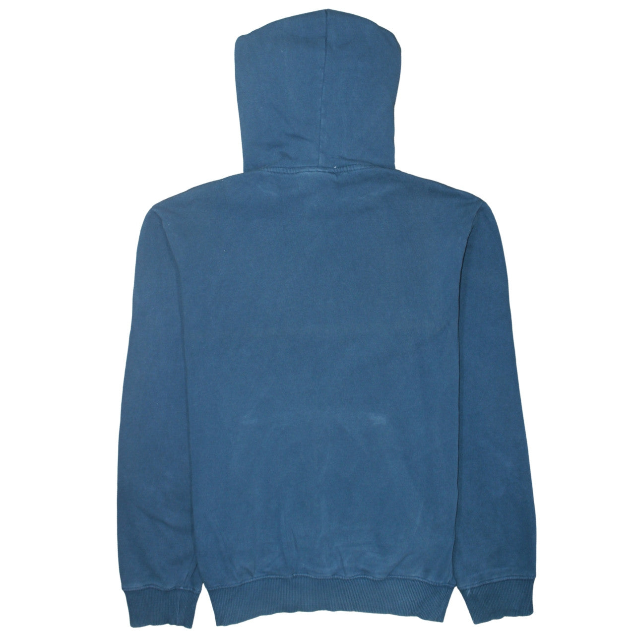Napapijri Men's Blue Pullover Hoodie Size S Logo Graphic Cotton