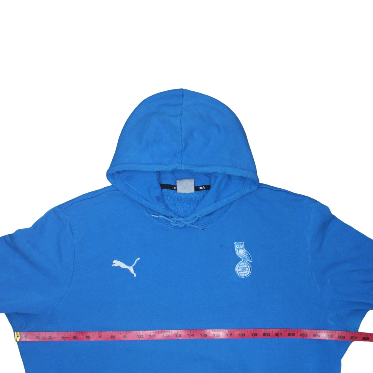 Puma Men's Blue 2XL Pullover Hoodie with Logo and Pocket