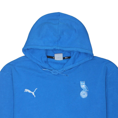 Puma Men's Blue 2XL Pullover Hoodie with Logo and Pocket