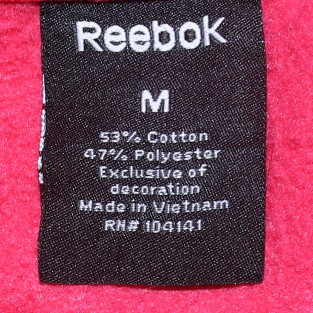 Reebok Women’s Red Pullover Hoodie M Cotton Blend Casual