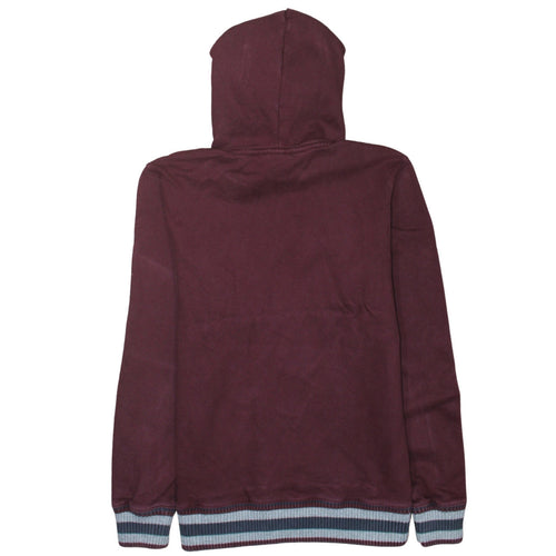 Champion Men’s Brown Logo Pullover Hoodie Size L Cotton