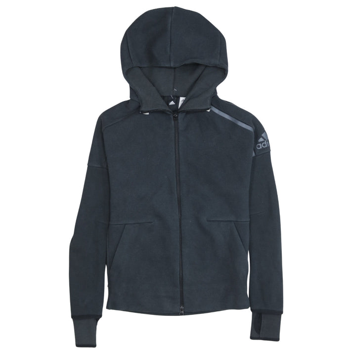 Adidas Men's Black XS Full Zip Fleece Hoodie