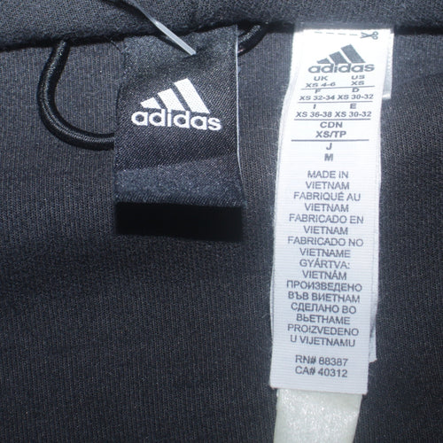 Adidas Men's Black XS Full Zip Fleece Hoodie