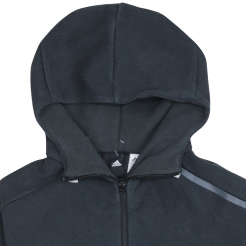 Adidas Men's Black XS Full Zip Fleece Hoodie