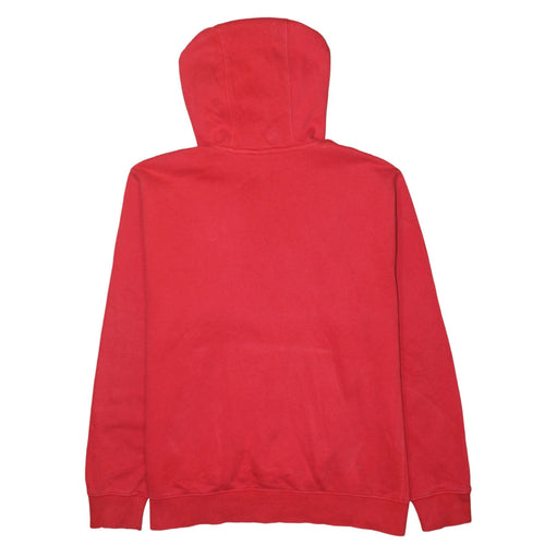 Nike Men's Red Pullover Hoodie L Regular Fit Logo Sportswear