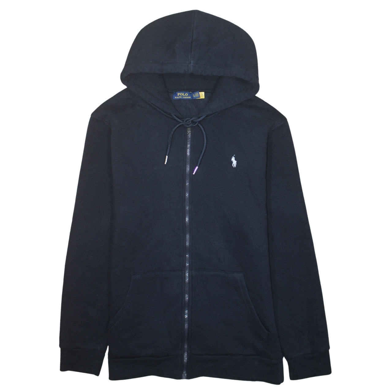 Polo Ralph Lauren Men's Blue Full Zip Hoodie XL Cotton Fleece