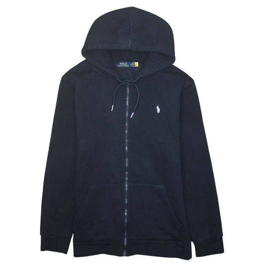 Polo Ralph Lauren Men's Blue Full Zip Hoodie XL Cotton Fleece