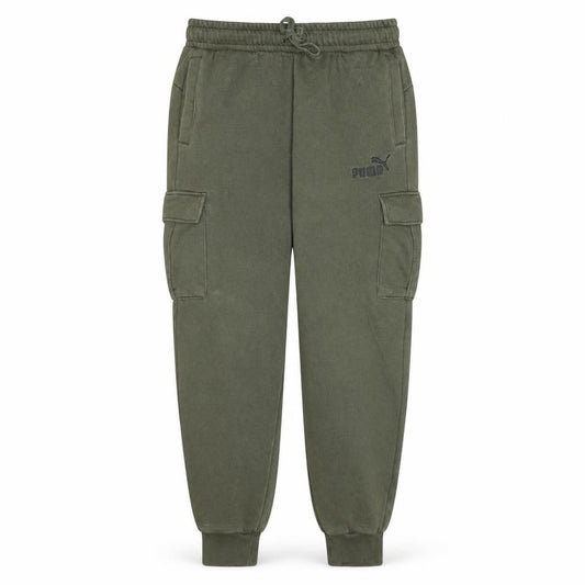 Front view of Puma Men's Green Regular Fit Jogger Trousers, size M