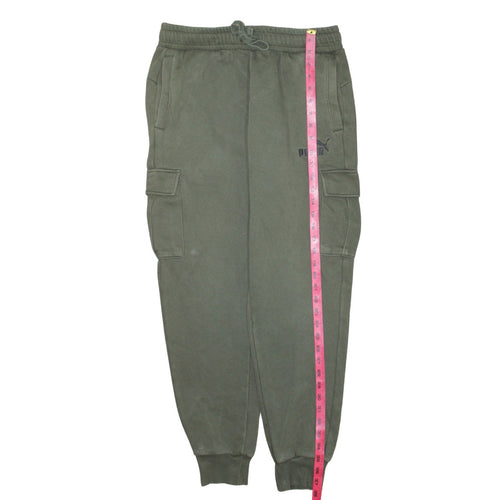 Puma Men's Green Regular Fit Jogger Trousers Size M