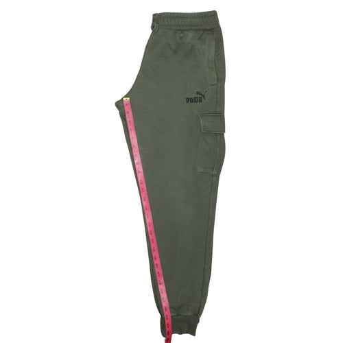 Puma Men's Green Regular Fit Jogger Trousers Size M