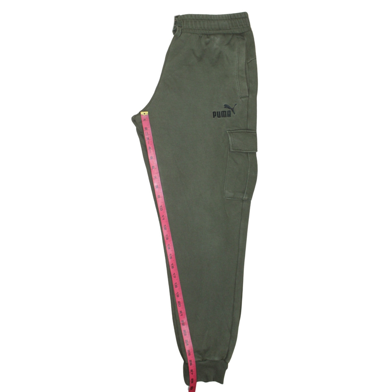 Puma Men's Green Regular Fit Jogger Trousers Size M