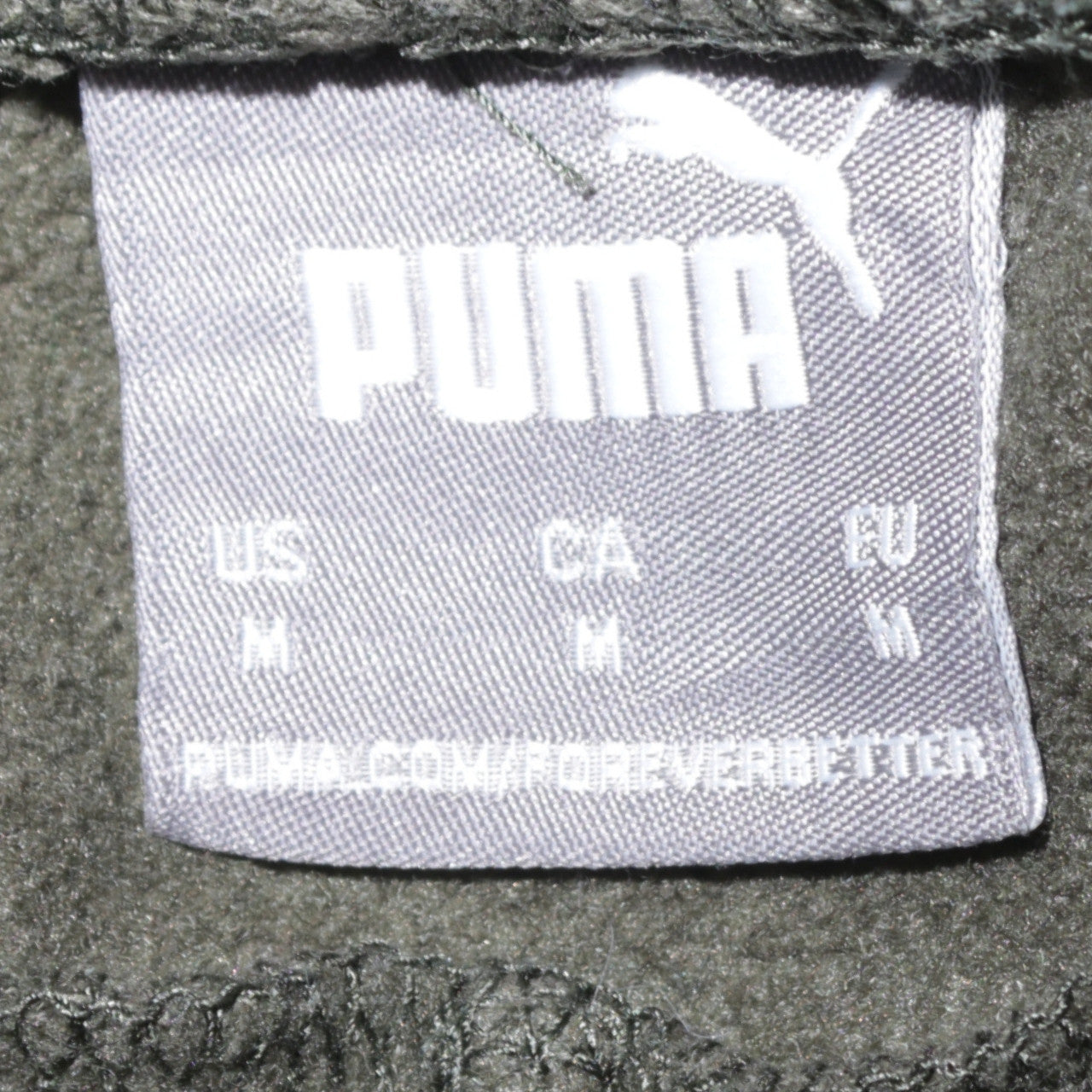 Puma Men's Green Regular Fit Jogger Trousers Size M