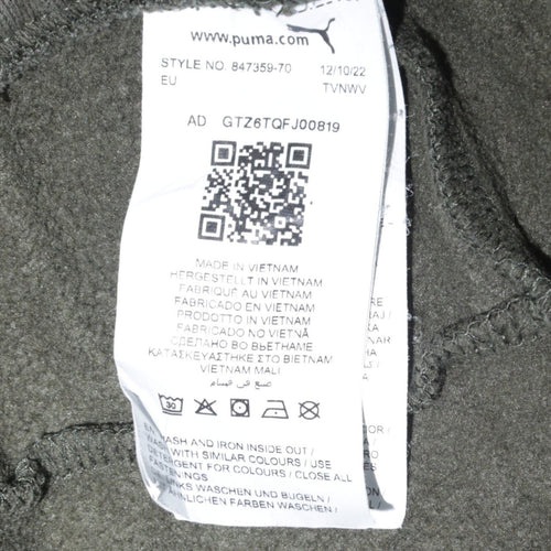 Puma Men's Green Regular Fit Jogger Trousers Size M