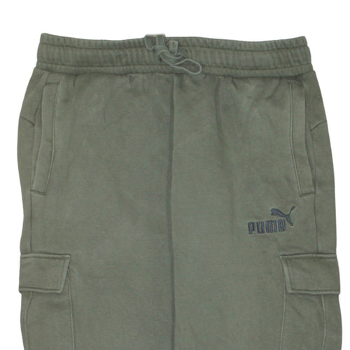 Puma Men's Green Regular Fit Jogger Trousers Size M