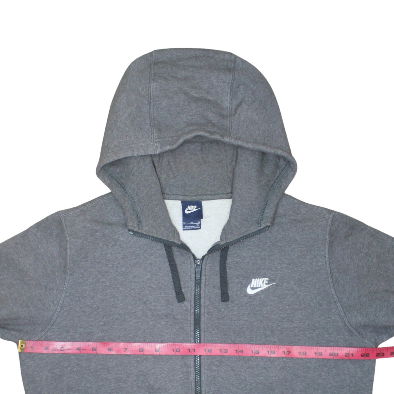 Nike Men's Grey Full Zip Hoodie Size M Fleece Sportswear