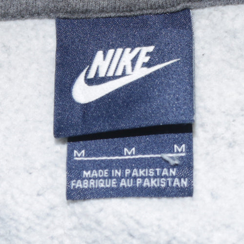 Nike Men's Grey Full Zip Hoodie Size M Fleece Sportswear