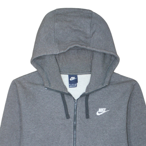 Nike Men's Grey Full Zip Hoodie Size M Fleece Sportswear