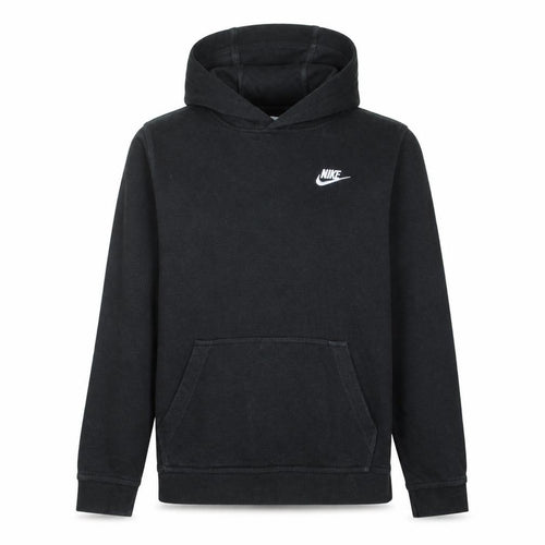 Nike Boys Black XL Pullover Fleece Hoodie with Logo and Kangaroo Pocket