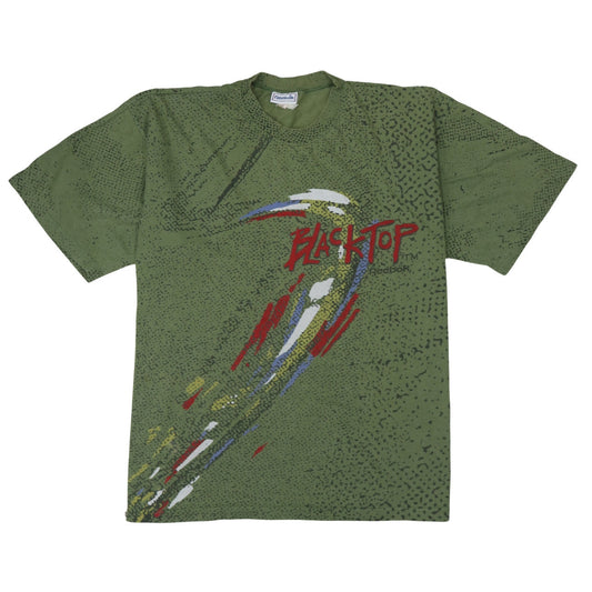 Reebok Men’s Green XL Retro 90s Graphic Blacktop T-Shirt