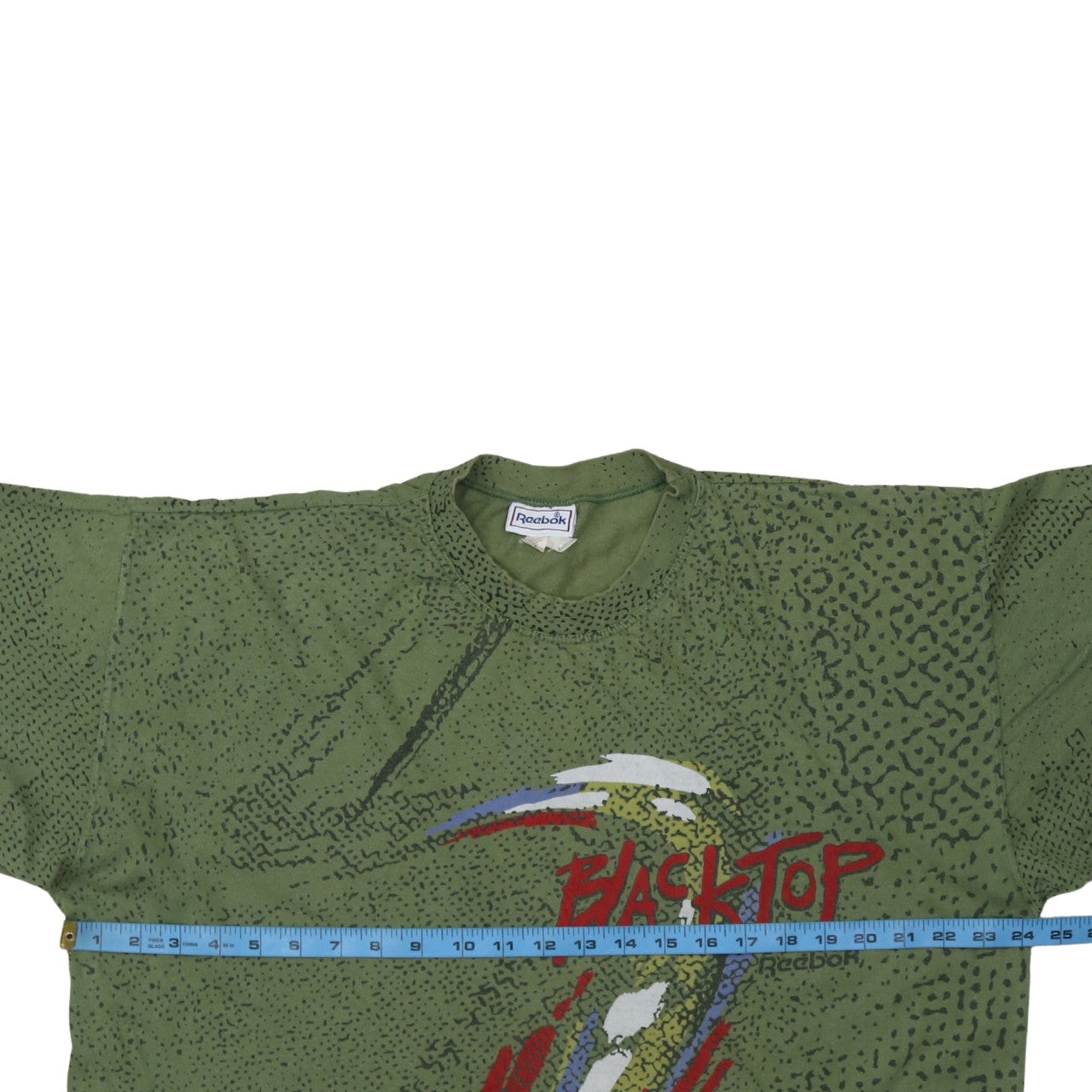 Reebok Men’s Green XL Retro 90s Graphic Blacktop T-Shirt