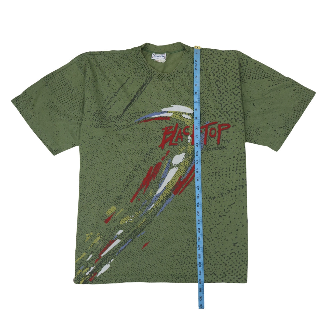 Reebok Men’s Green XL Retro 90s Graphic Blacktop T-Shirt