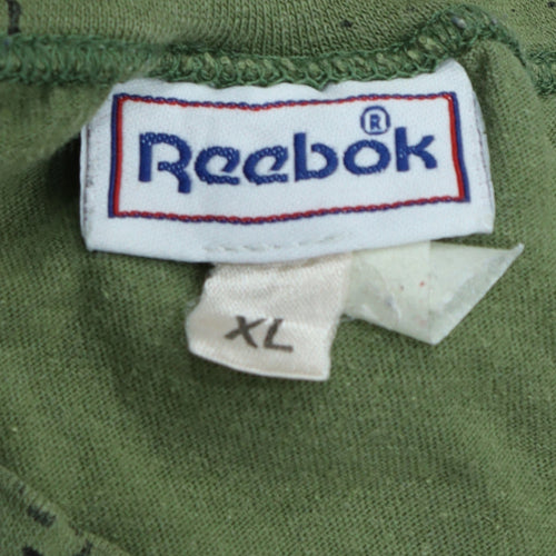 Reebok Men’s Green XL Retro 90s Graphic Blacktop T-Shirt