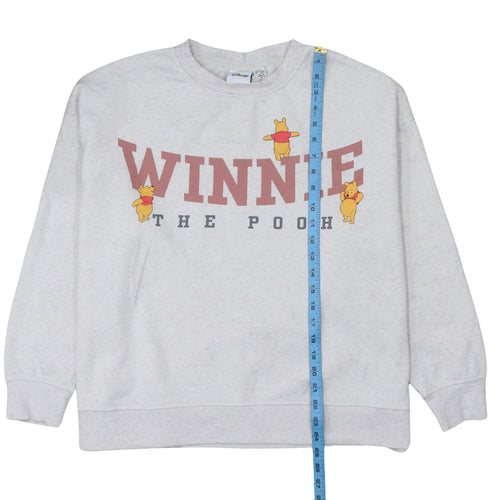 Disney Women's Grey Winnie the Pooh Sweatshirt XL Pullover Casual