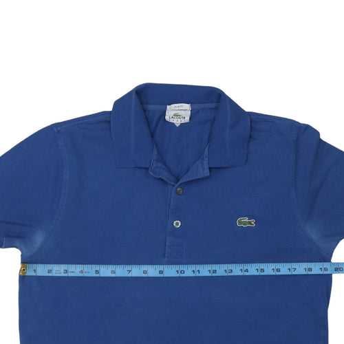 Lacoste Sport Men's Blue Slim Fit Cotton Polo Shirt Size L
