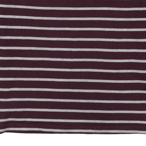 Levi's Men's Brown Striped Long Sleeve Crew Neck Cotton Sweatshirt Size L