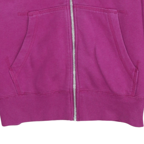 Nike Womens Magenta Full Zip Hoodie Medium Cotton Blend