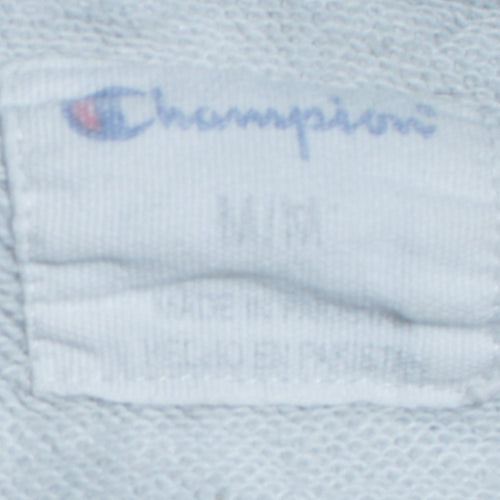 Champion Men's Grey Medium Pullover Sweatshirt Crew Neck Logo Jumper
