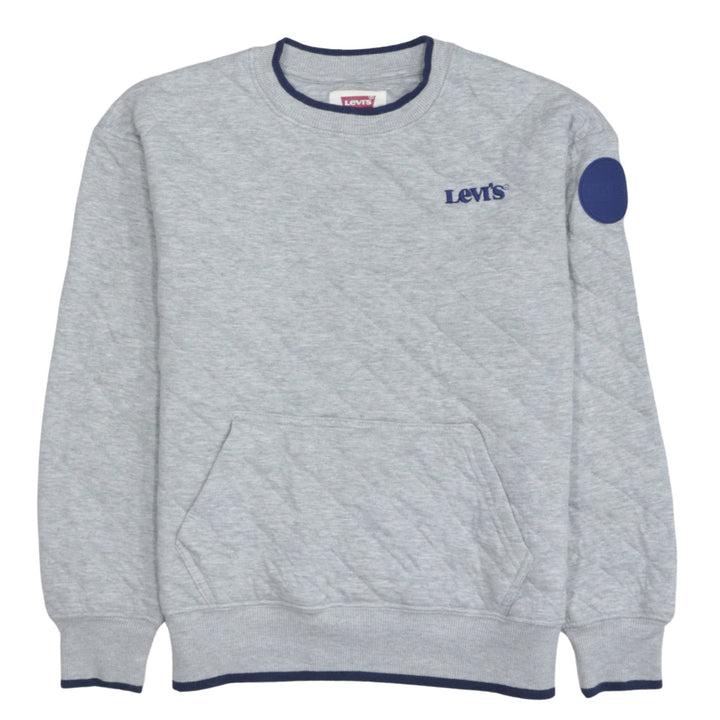 Levi's Boys Grey Crew Neck Pullover Sweatshirt Size 12 Years