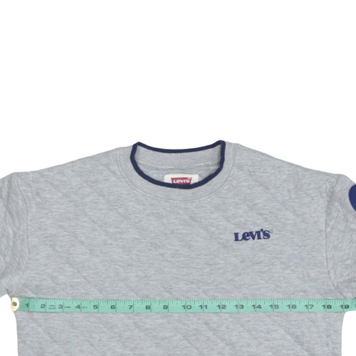 Levi's Boys Grey Crew Neck Pullover Sweatshirt Size 12 Years