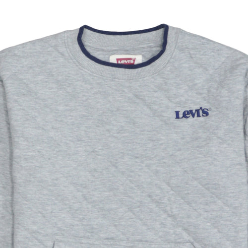 Levi's Boys Grey Crew Neck Pullover Sweatshirt Size 12 Years