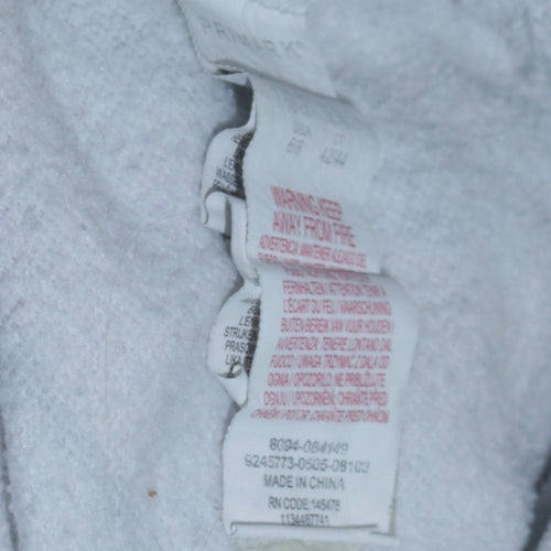 Disney Women White Stitch Print Sweatshirt Size S 10/12 Pullover