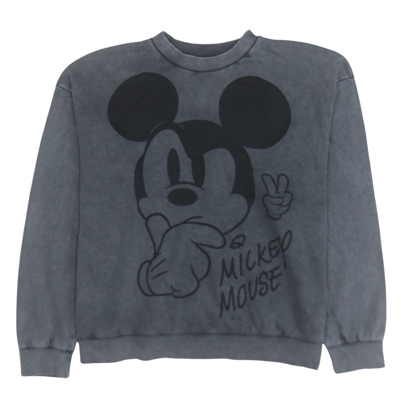 Disney at George Womens Grey Mickey Mouse Sweatshirt L Pullover Casual